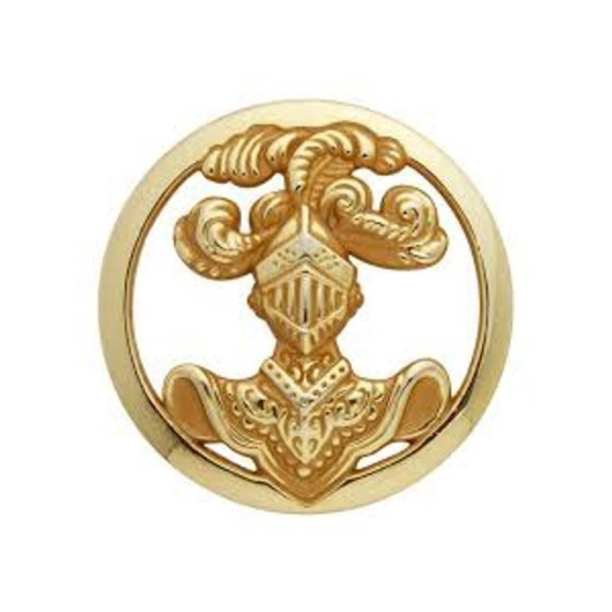 INSIGNE DE BERET MILITAIRE  ARMES BLINDEES ET CAVALERIE OR