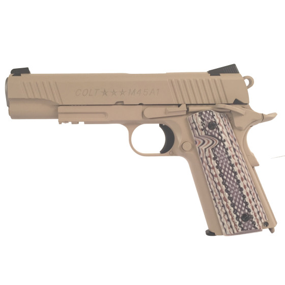 REPLIQUE COLT M45 A1 FULL METAL TAN 1.1J CO2