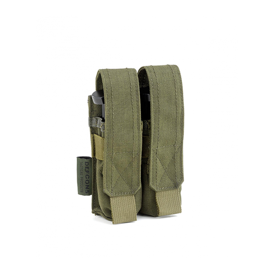 PORTE CHARGEUR DOUBLE P.A. DEFCON 5 VERT OD PORTE CHARGEUR DOUBLE P.A. DEFCON 5 VERT OD