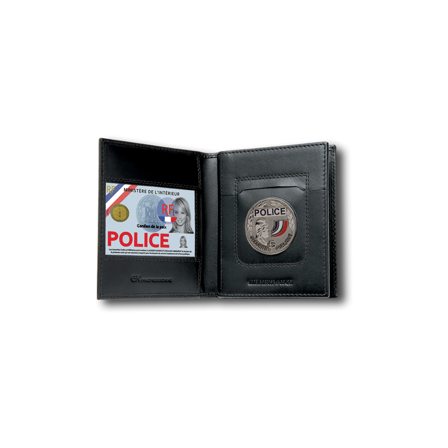 PORTE CARTE HORIZONTAL 3 VOLETS AVEC EMPLACEMENT MÉDAILLE GK PORTE CARTE HORIZONTAL 3 VOLETS AVEC EMPLACEMENT MÉDAILLE GK