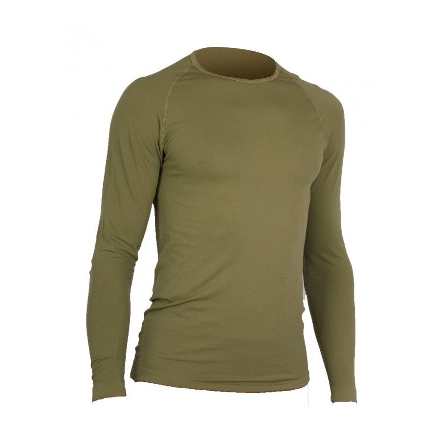 T-SHIRT MILITAIRE RESPIRANT ACTIVE LINE SUMMIT TAN MANCHES LONGUES