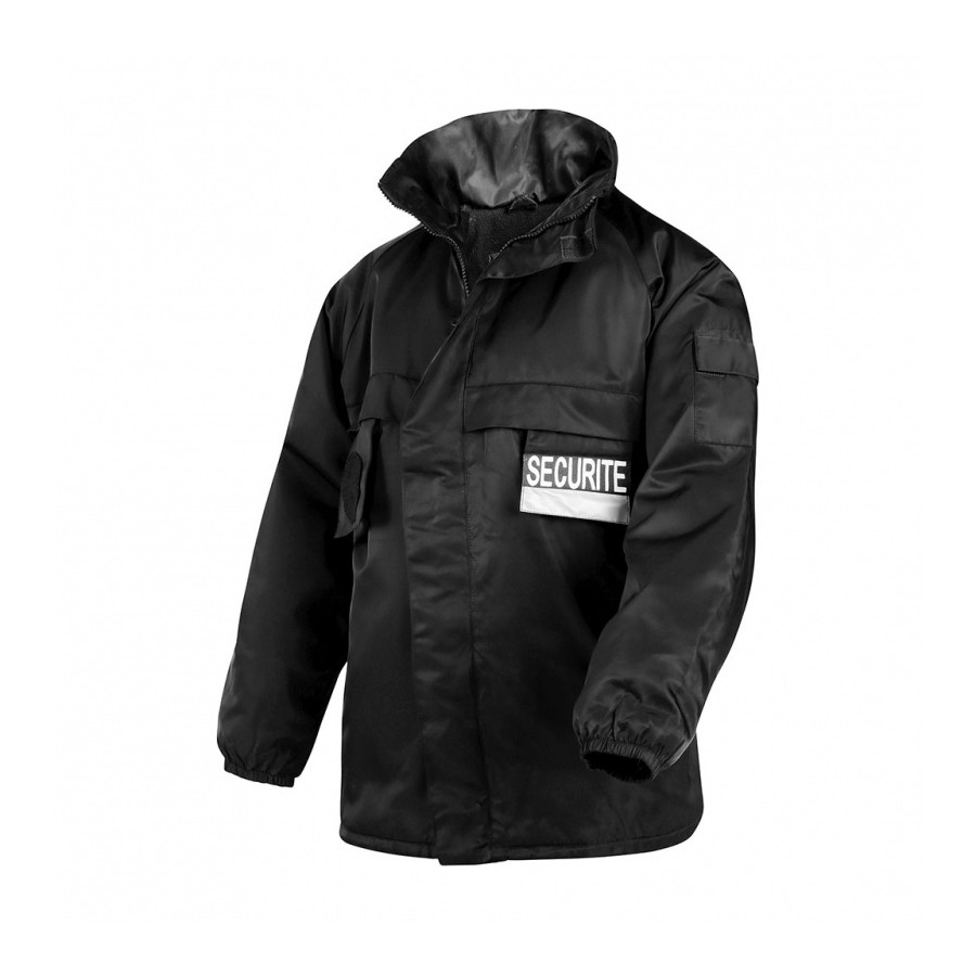 PARKA SECURITE POLAIRE ARES NOIR