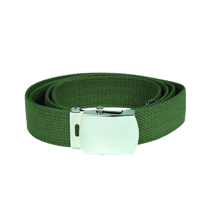 CEINTURE US EN TOILE COTON VERT OD