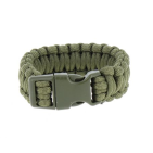 BRACELET DE SURVIE EN PARACORDE VERT OD