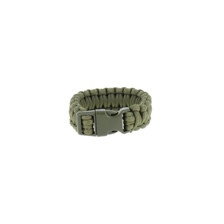 BRACELET DE SURVIE EN PARACORDE VERT OD BRACELET DE SURVIE EN PARACORDE VERT OD