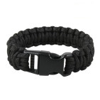 BRACELET DE SURVIE EN PARACORDE NOIR