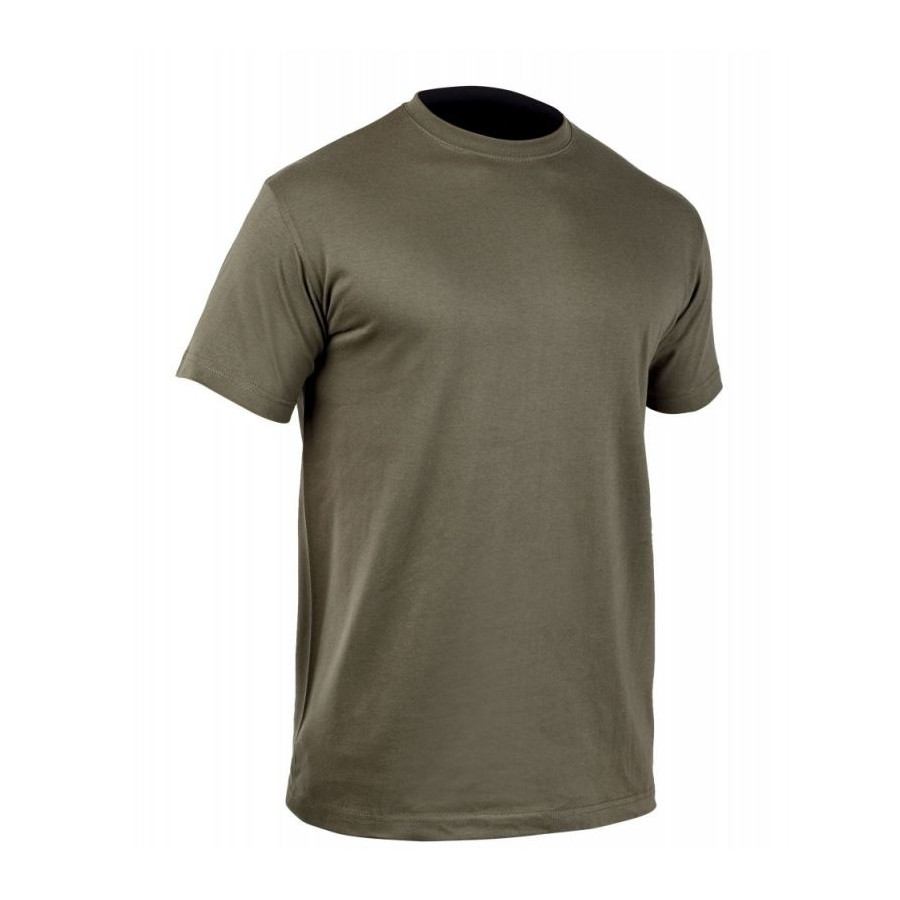 T-SHIRT MILITAIRE EN COTON VERT OD T-SHIRT MILITAIRE EN COTON VERT OD