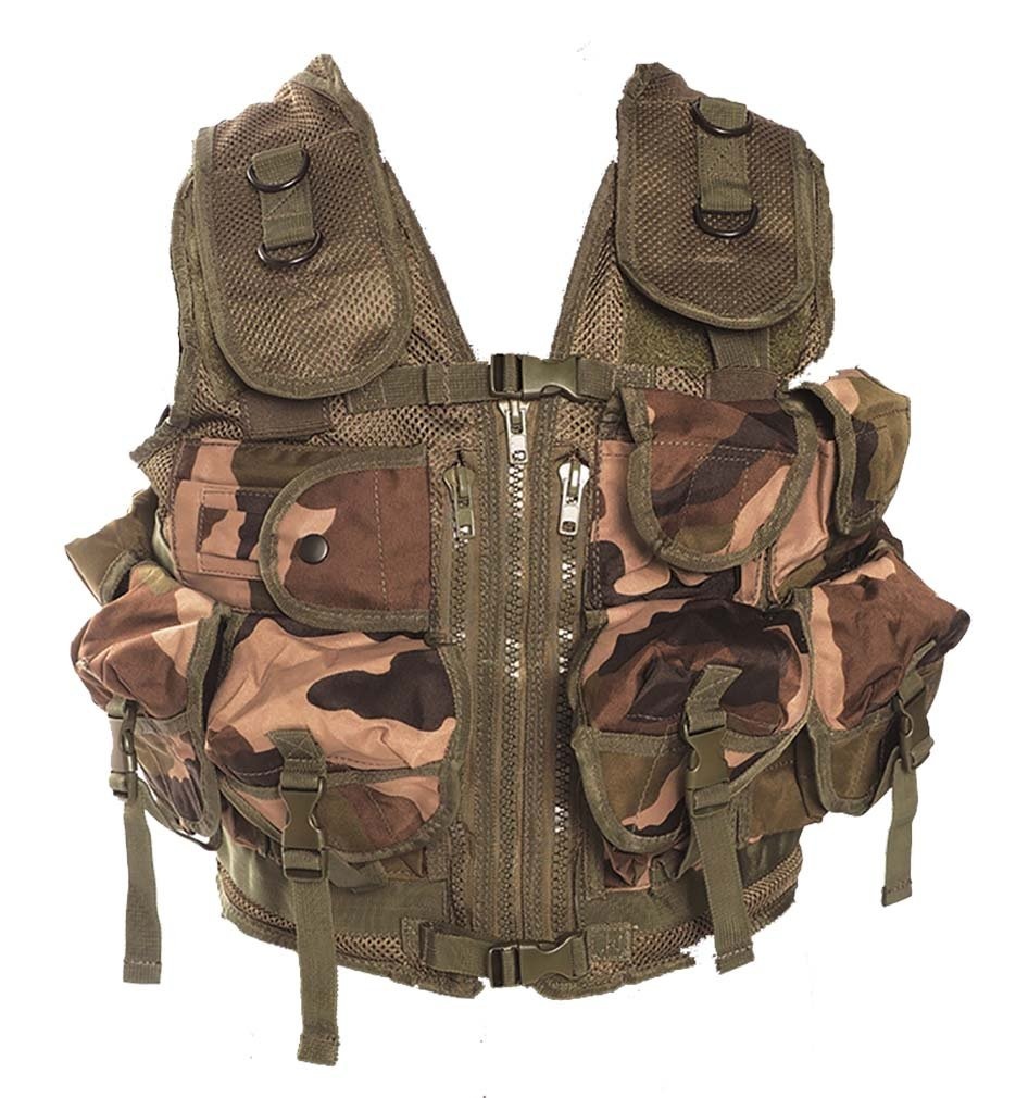 GILET TACTIQUE TACTICAL US 9 POCHES MIL-TEC CAM CE