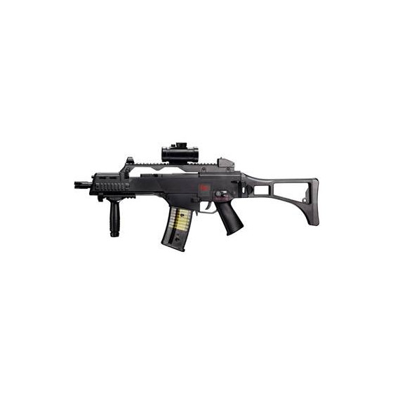 REPLIQUE G36C DLV NOIR H&K PAR UMAREX PACK COMPLET 0,5J AEG