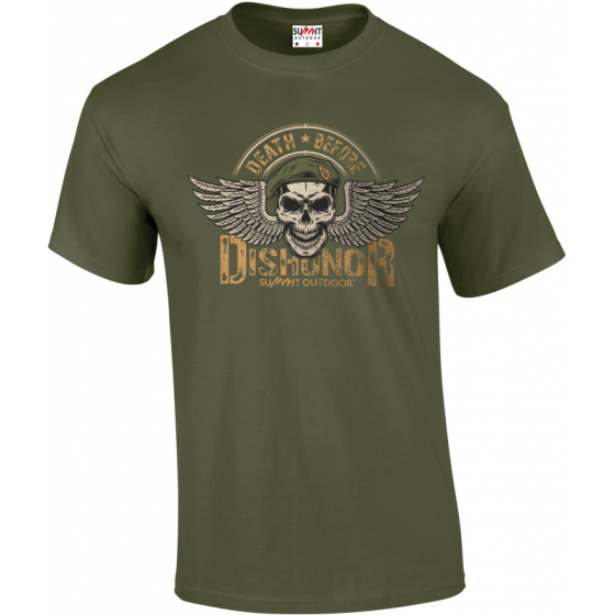 T-SHIRT MILITAIRE DISHONOR LEGION VERT OD