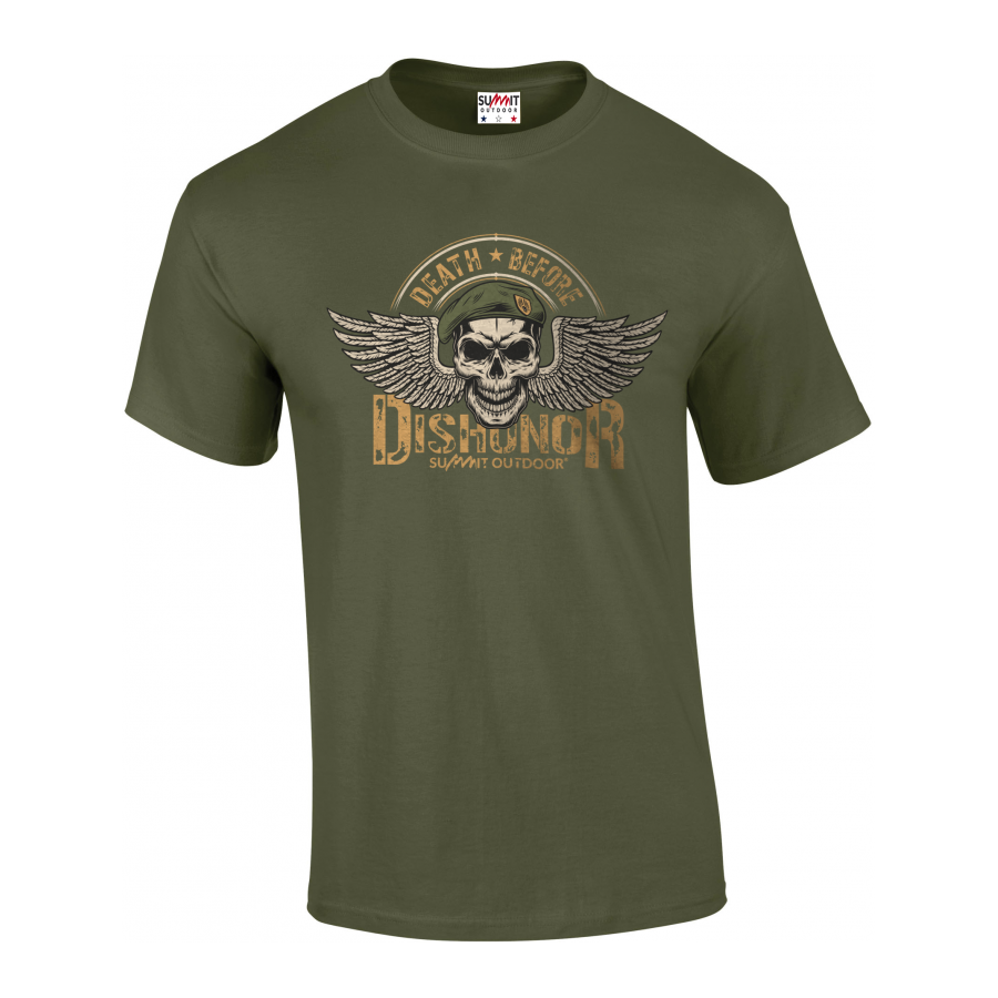 T-SHIRT MILITAIRE DISHONOR LEGION VERT OD T-SHIRT MILITAIRE DISHONOR LEGION VERT OD