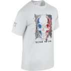 T-SHIRT MILITAIRE FRENCH FOREVER BLANC