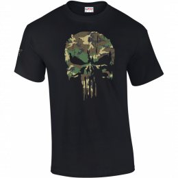 T-SHIRT MILITAIRE PUNISHER CAM CE