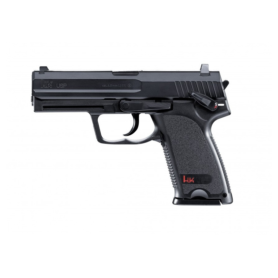 RÉPLIQUE HECKLER & KOCH USP BLACK CULASSE MÉTAL 4.5MM 3J CO2 RÉPLIQUE HECKLER & KOCH USP BLACK CULASSE MÉTAL 4.5MM 3J CO2