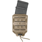 PORTE CHARGEUR DOUBLE VEGA 8BL POUR HK416/FAMAS TAN