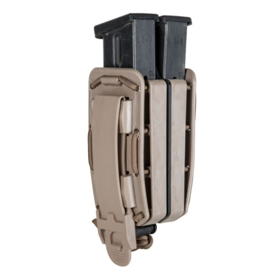 PORTE CHARGEUR DOUBLE VEGA 8BL POUR HK416/FAMAS TAN