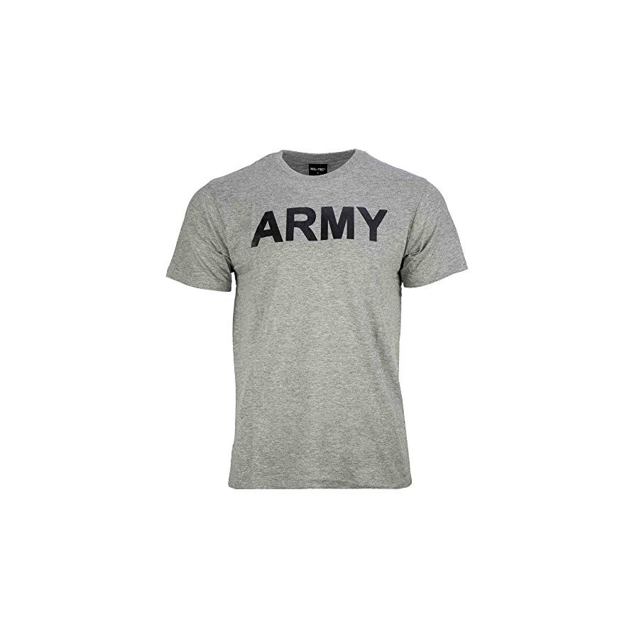 T-SHIRT MILITAIRE ARMY MIL-TEC GRIS