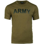 T-SHIRT MILITAIRE ARMY MIL-TEC VERT OD