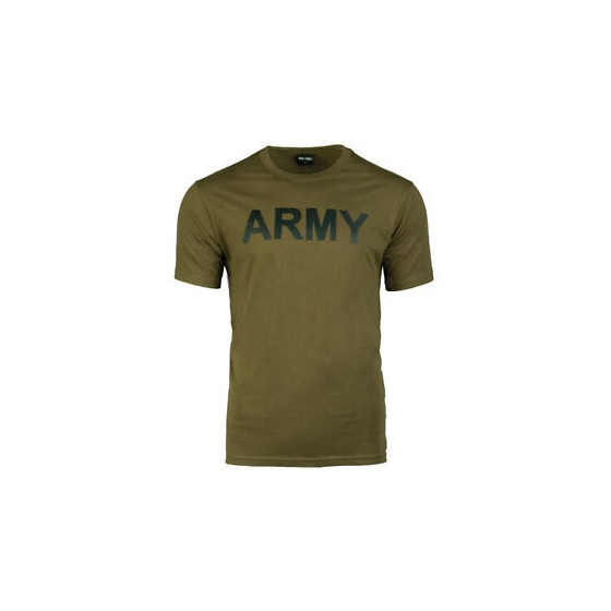 T-SHIRT MILITAIRE ARMY MIL-TEC VERT OD