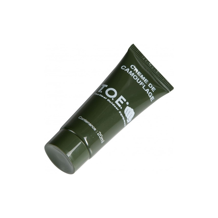 TUBE DE CREME CAMOUFLAGE MILITAIRE VERT KAKI