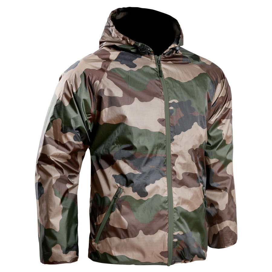 VESTE DE PLUIE MILITAIRE ULTRA-LIGHT A10 EQUIPMENT CAM CE