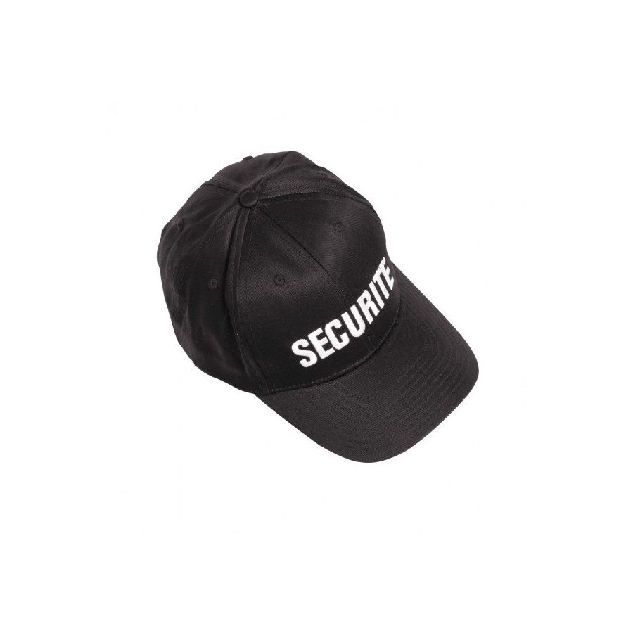 CASQUETTE BRODÉE SÉCURITÉ NOIR