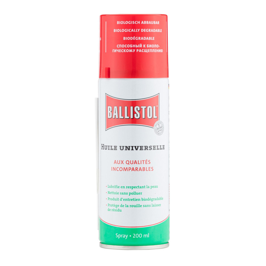 SPRAY NETTOYANT POUR ARMES BALLISTOL 200ML SPRAY NETTOYANT POUR ARMES BALLISTOL 200ML