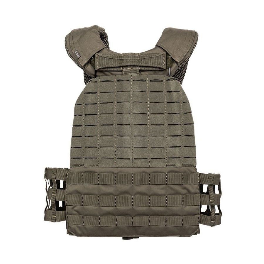 GILET TACTIQUE PORTE PLAQUE TACTEC 5.11 VERT OD