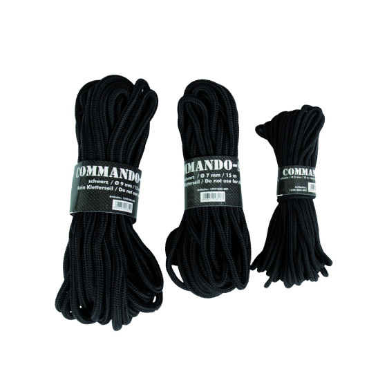 CORDE COMMANDO NOIR 5MM