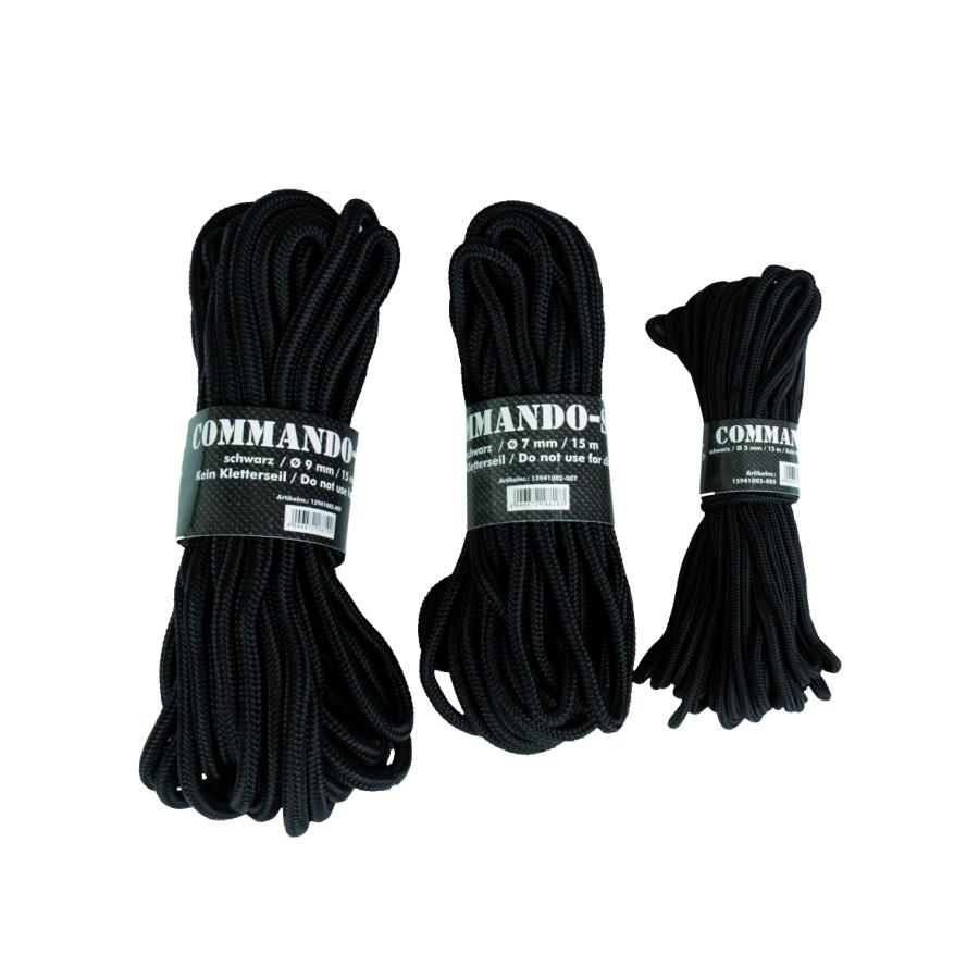 CORDE COMMANDO NOIR 9MM CORDE COMMANDO NOIR 9MM