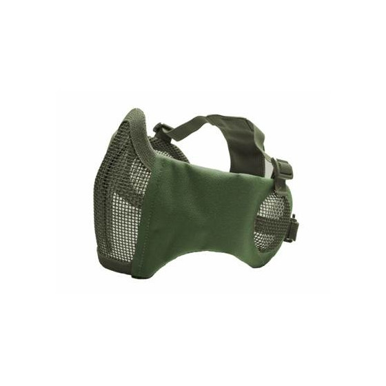 MASQUE PROTECTION AIRSOFT VISAGE ET OREILLES VERT OD