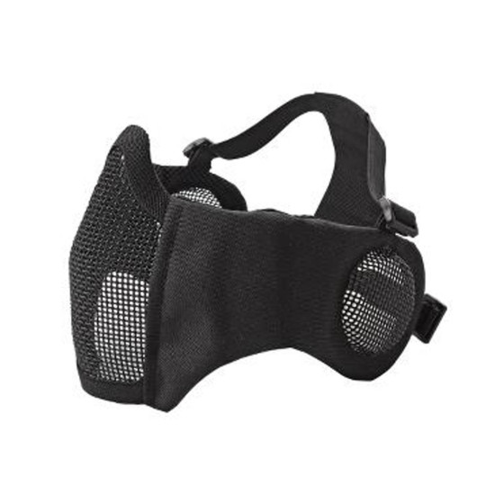 MASQUE PROTECTION AIRSOFT VISAGE ET OREILLES NOIR