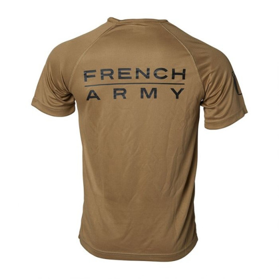 T-SHIRT MILITAIRE RESPIRANT FRENCH ARMY COYOTE