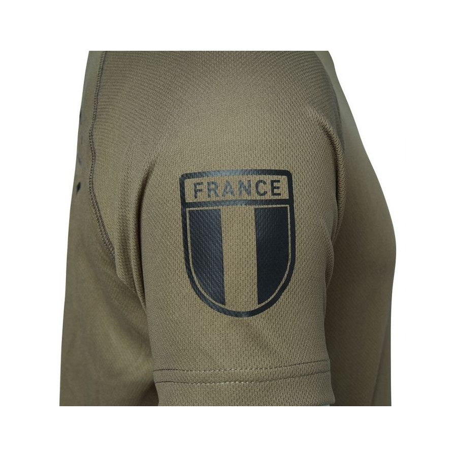 T-SHIRT MILITAIRE RESPIRANT FRENCH ARMY VERT OD