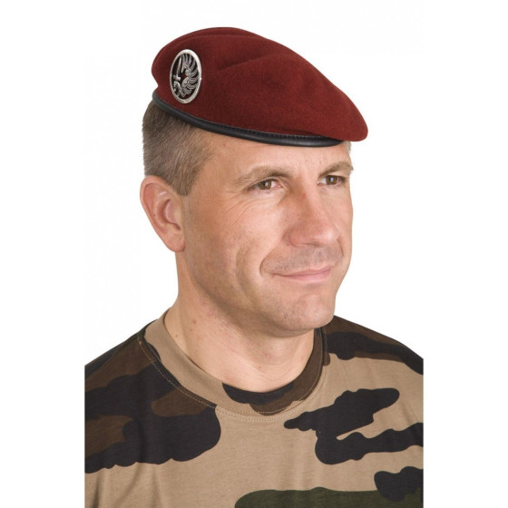 BERET MILITAIRE COMMANDO ROUGE