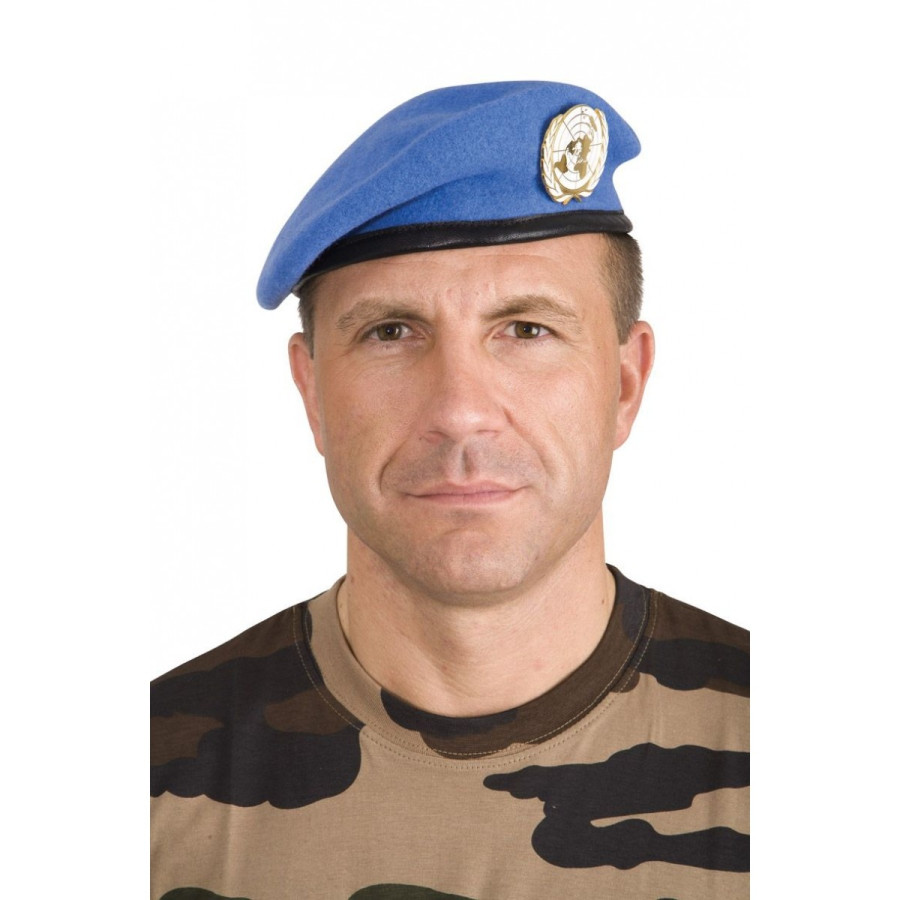 BERET MILITAIRE COMMANDO BLEU ONU BERET MILITAIRE COMMANDO BLEU ONU