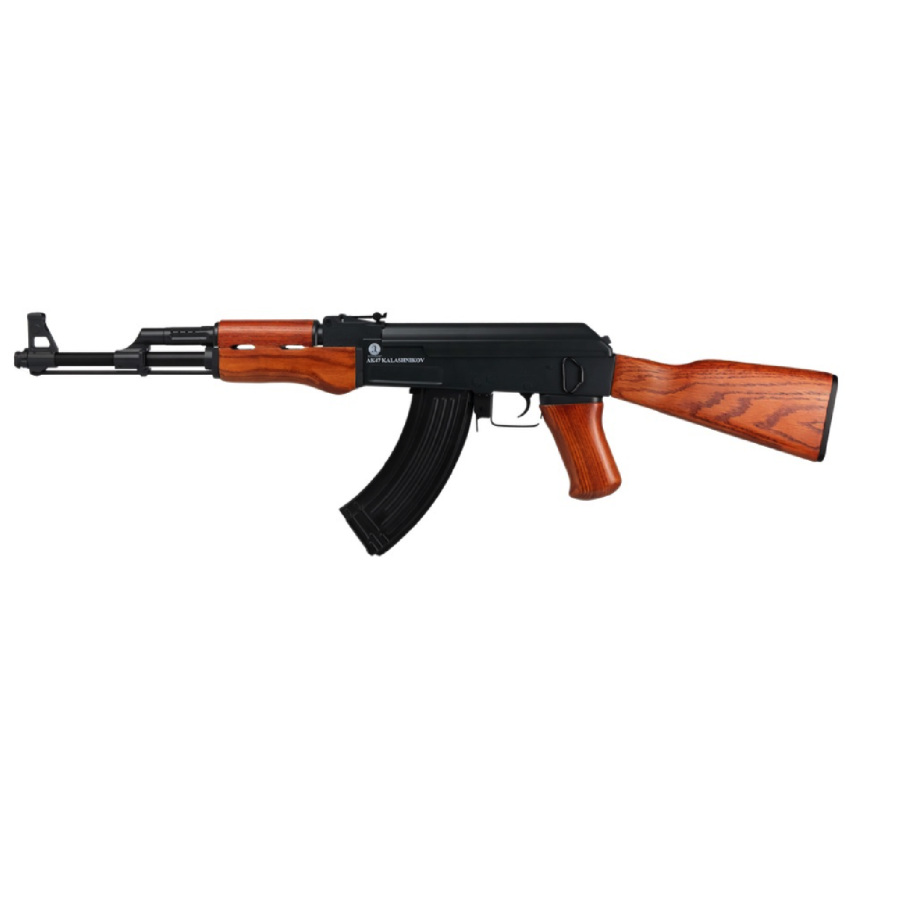 RÉPLIQUE AK47 KALASHNIKOV BOIS/MÉTAL CYBERGUN PACK COMPLET 1,2J AEG RÉPLIQUE AK47 KALASHNIKOV BOIS/MÉTAL CYBERGUN PACK COMPLET 1,2J AEG