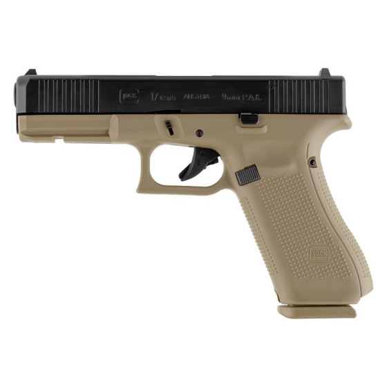 PISTOLET GLOCK 17 GEN5 CAL9 MM  PAK à blanc TAN/NOIR