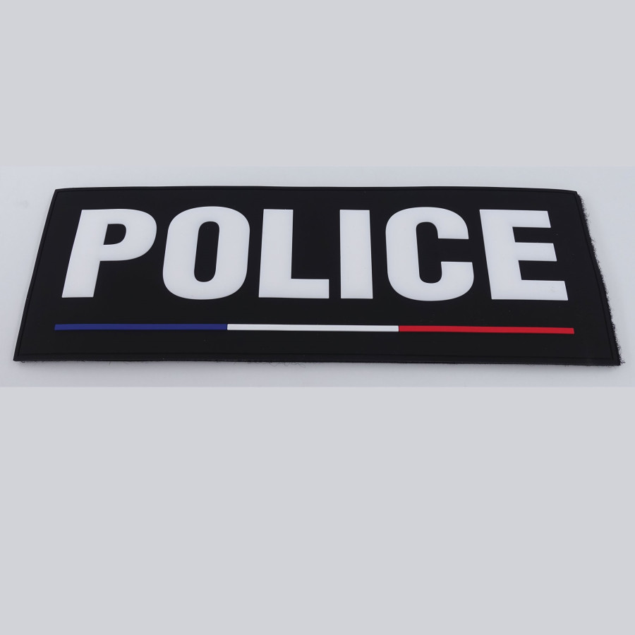 BANDEAU AVANT BASSE VISIBILTE POLICE 28 * 10 BLEU BLANC ROUGE