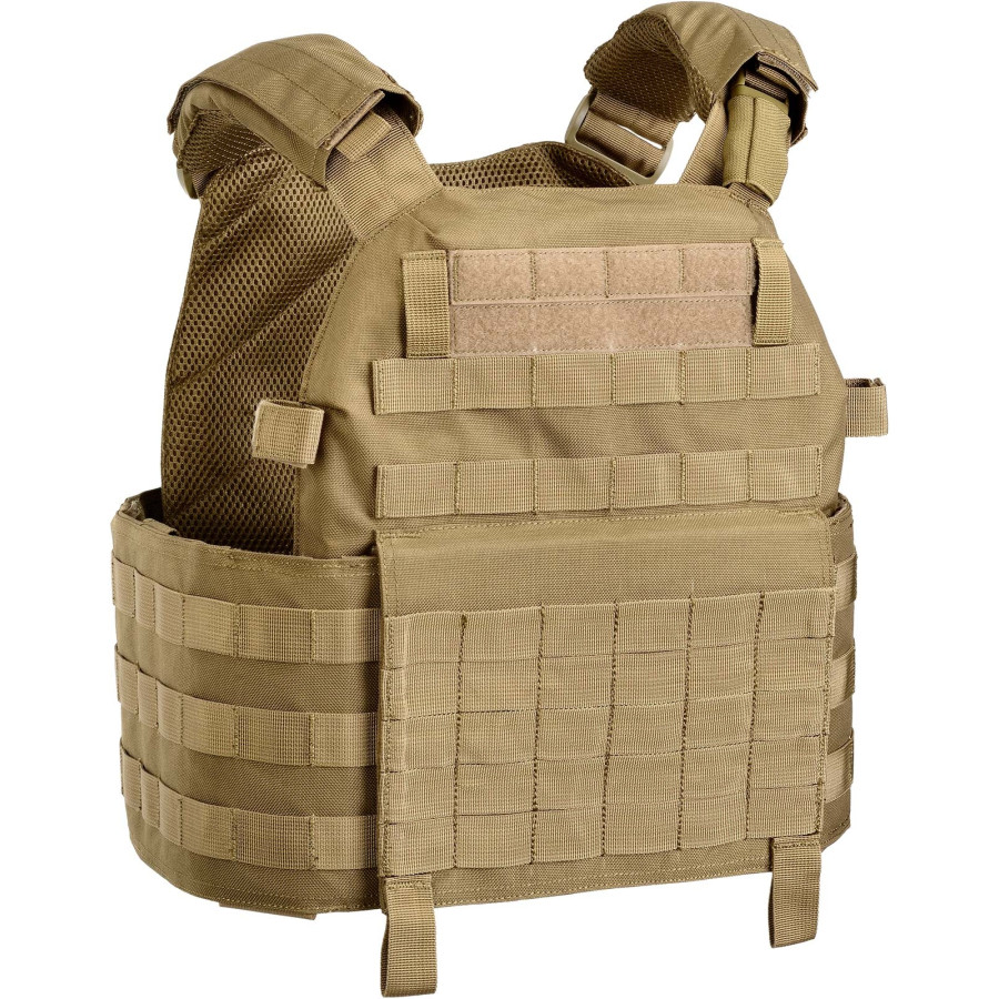 PORTE PLAQUE OUTAC VESTCARRIER COYOTE