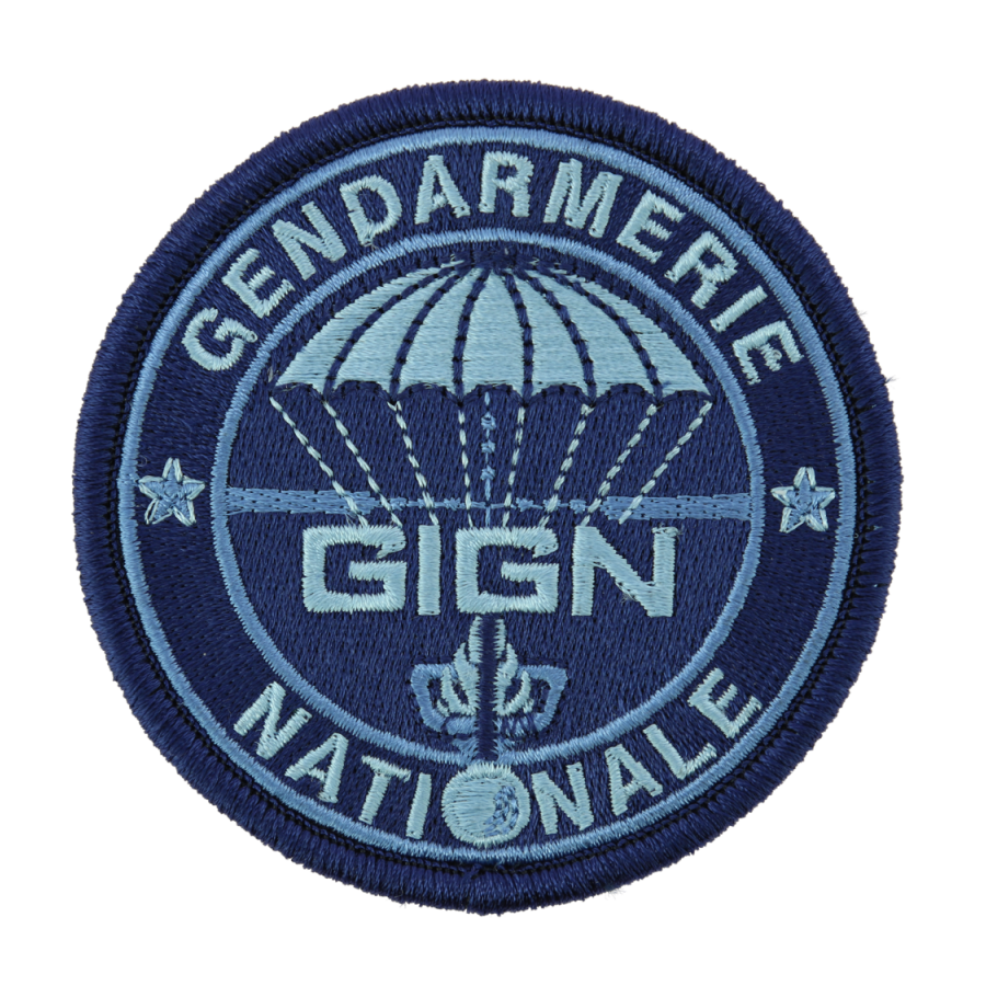 ECUSSON GENDARMERIE GIGN FOND BLEU