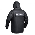 PARKA A10 HARDSHELL WF150 SECU-ONE FLAP SECURITE NOIR