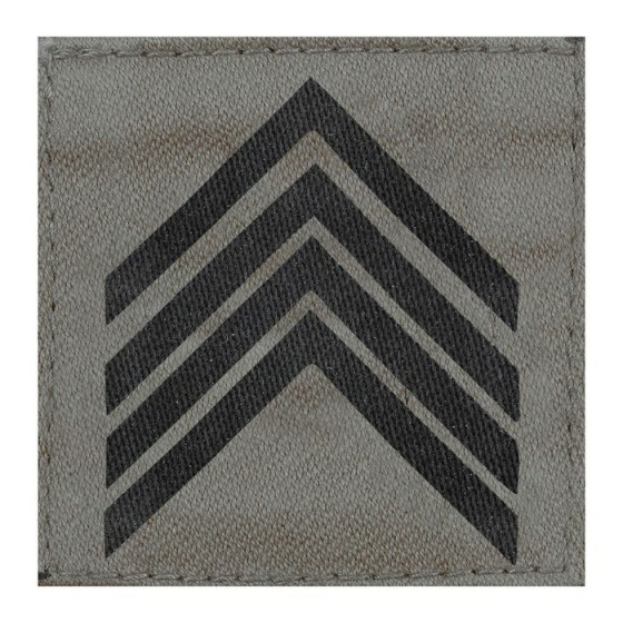 GRADE MILITAIRE SERGENT CHEF BM2 BASSE VISIBILITE