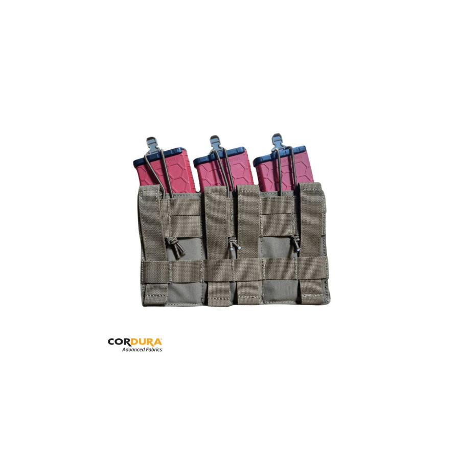 PORTE CHARGEUR TRIPLE HONOR 5.56 CASTRA PRAETORIA COYOTE