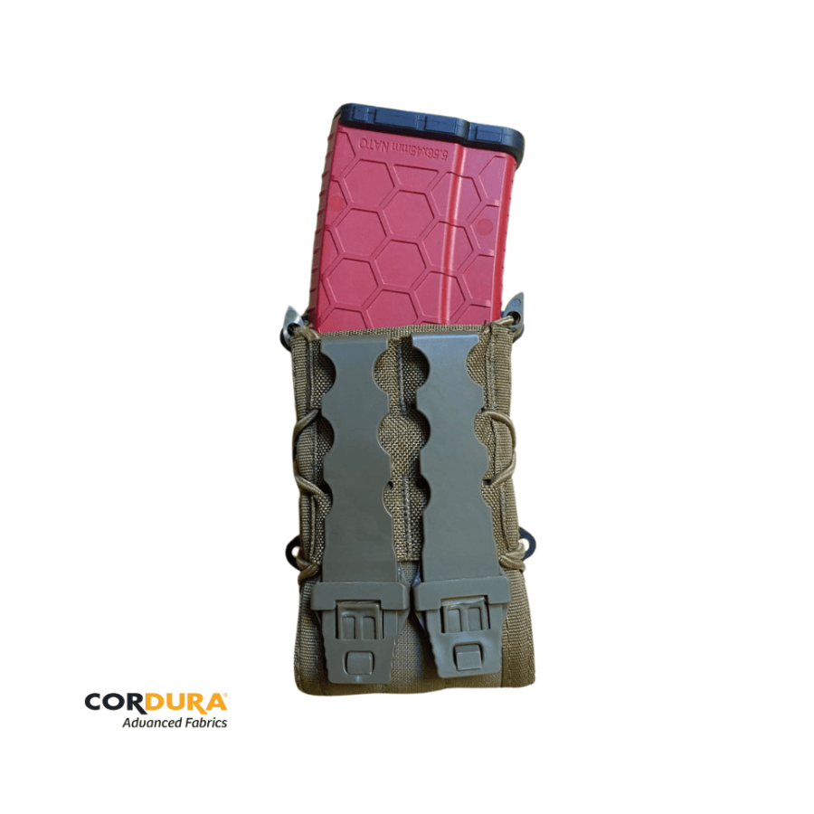 Porte-Chargeurs Double HONOR FAST-LEGIO-NOW-X2-CB – Tactique MOLLE Militaire Coyote Brown