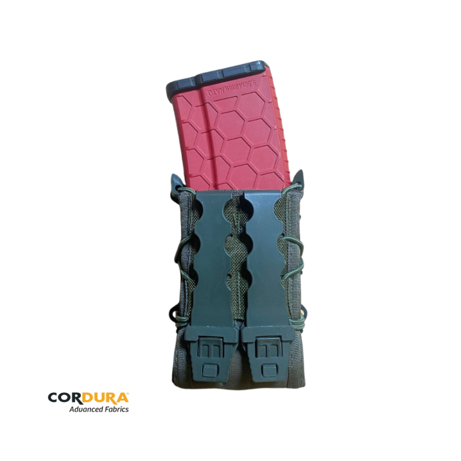 Porte-Chargeurs Double HONOR FAST-LEGIO-NOW-X2-RG – Tactique MOLLE Militaire Ranger Green