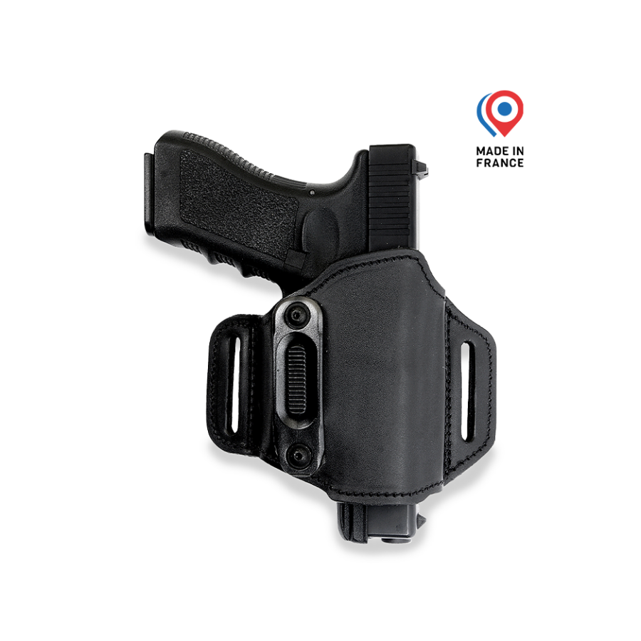 Étui Spectre Classic Rétention – Cuir GK haut de gamme pour Glock 17/19/22/23/26/45 Étui Spectre Classic Rétention – Cuir GK haut de gamme pour Glock 17/19/22/23/26/45