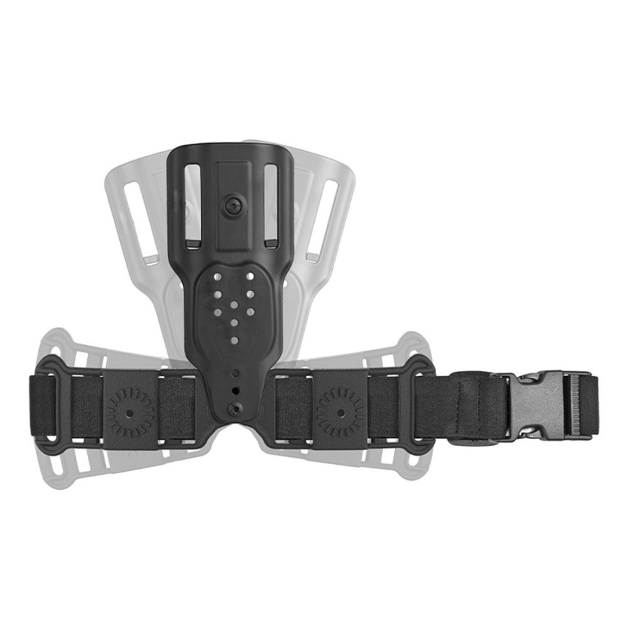 Plaque de hanche compacte 1 sangle 8K28 – Noire | Légère et robuste
