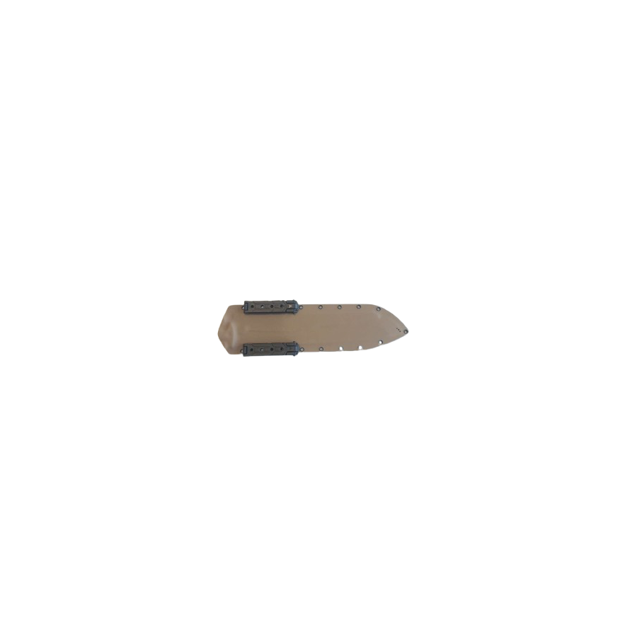 Machette WILDSTEER TIGER – Robuste & Artisanale, Lame Aluminium Brossée, Manche Tactiprene Coyote, Étui Kydex MOLLE