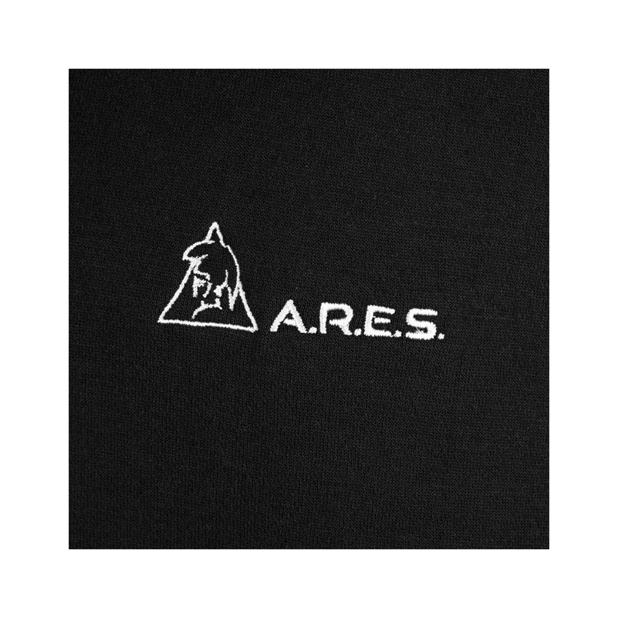 SWEAT-SHIRT MILITAIRE SANS CAPUCHE ARES FRENCH ARMY NOIR